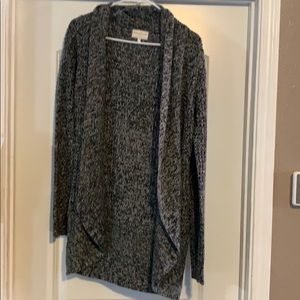 Bobby brooks Gray black sweater cardigan medium